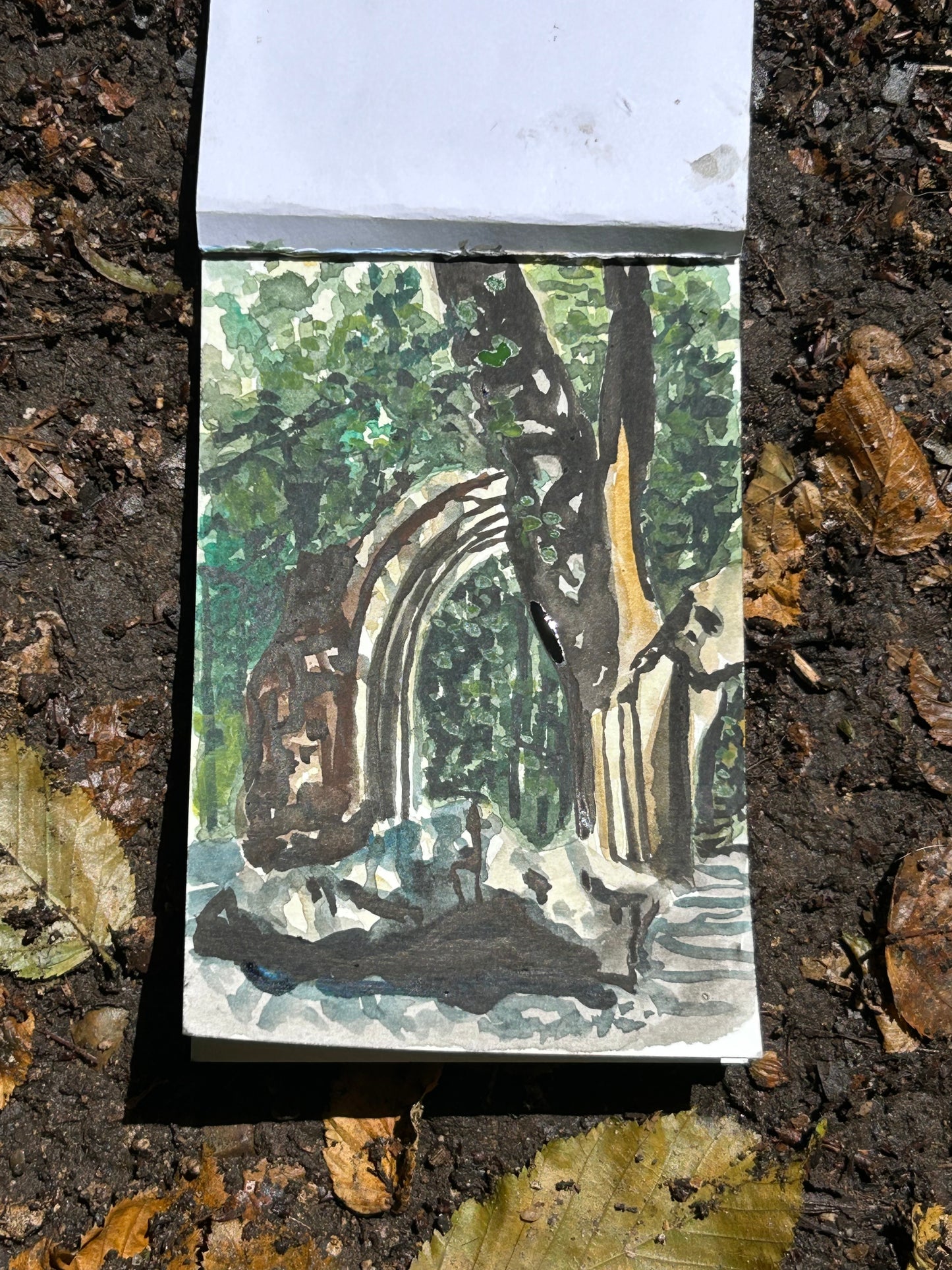 Sydenham Hill Woods Folly. Painted on site (Au Plein Air)