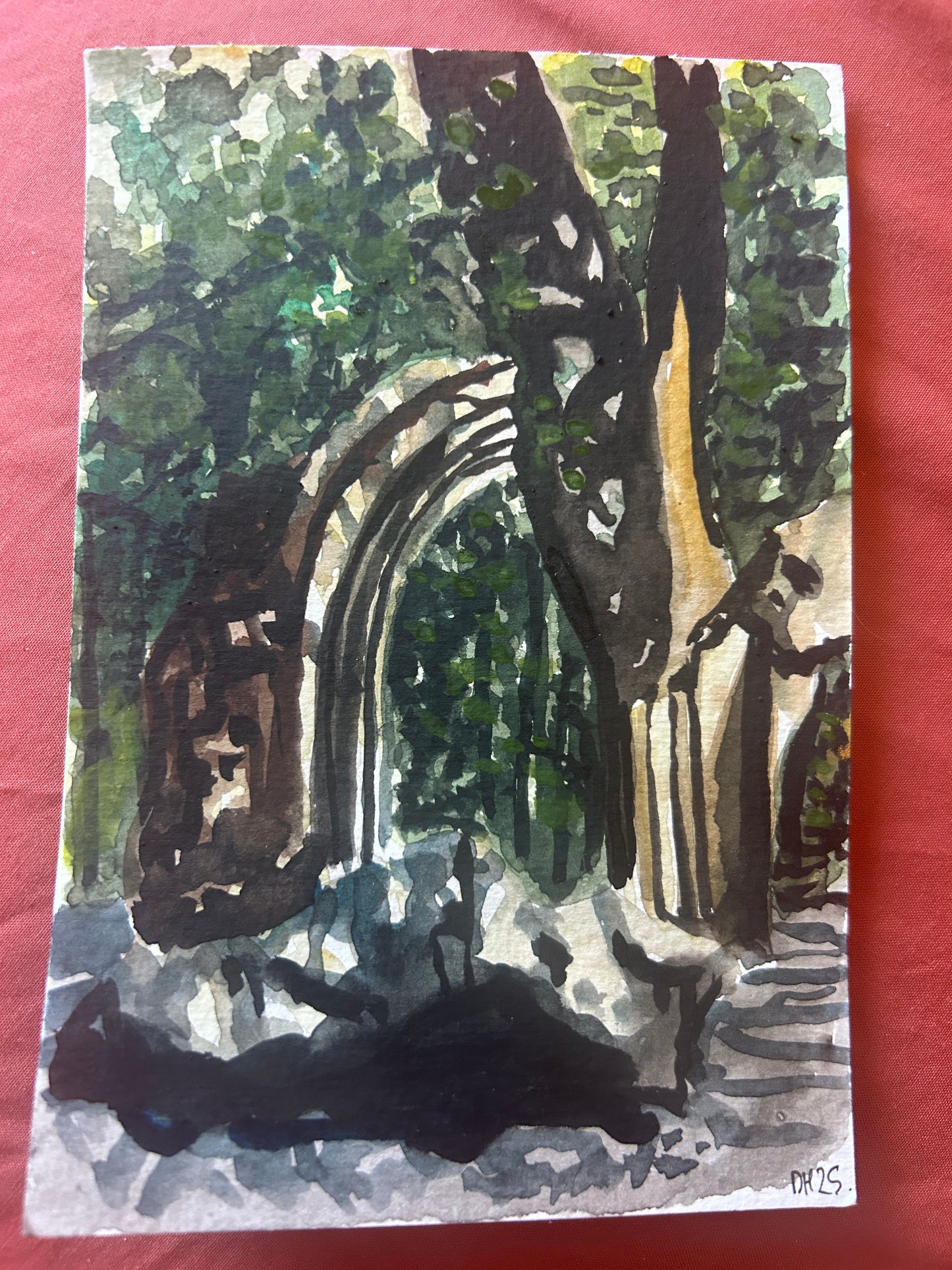 Sydenham Hill Woods Folly. Painted on site (Au Plein Air)
