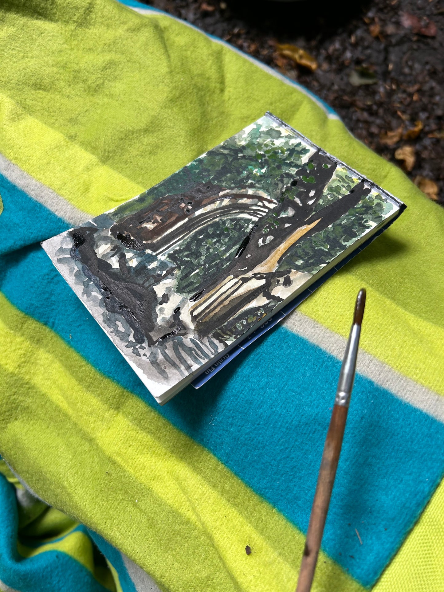 Sydenham Hill Woods Folly. Painted on site (Au Plein Air)