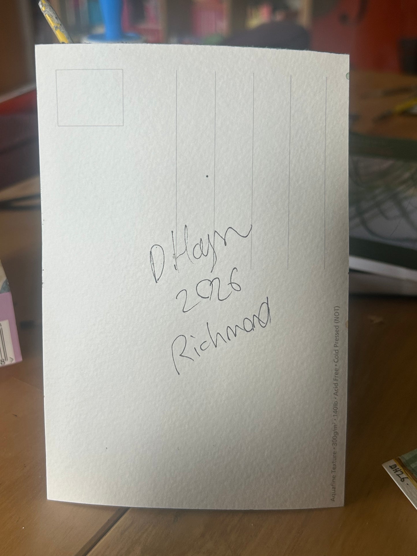 Richmond Underground Station London. Postcard painting. Watercolour.