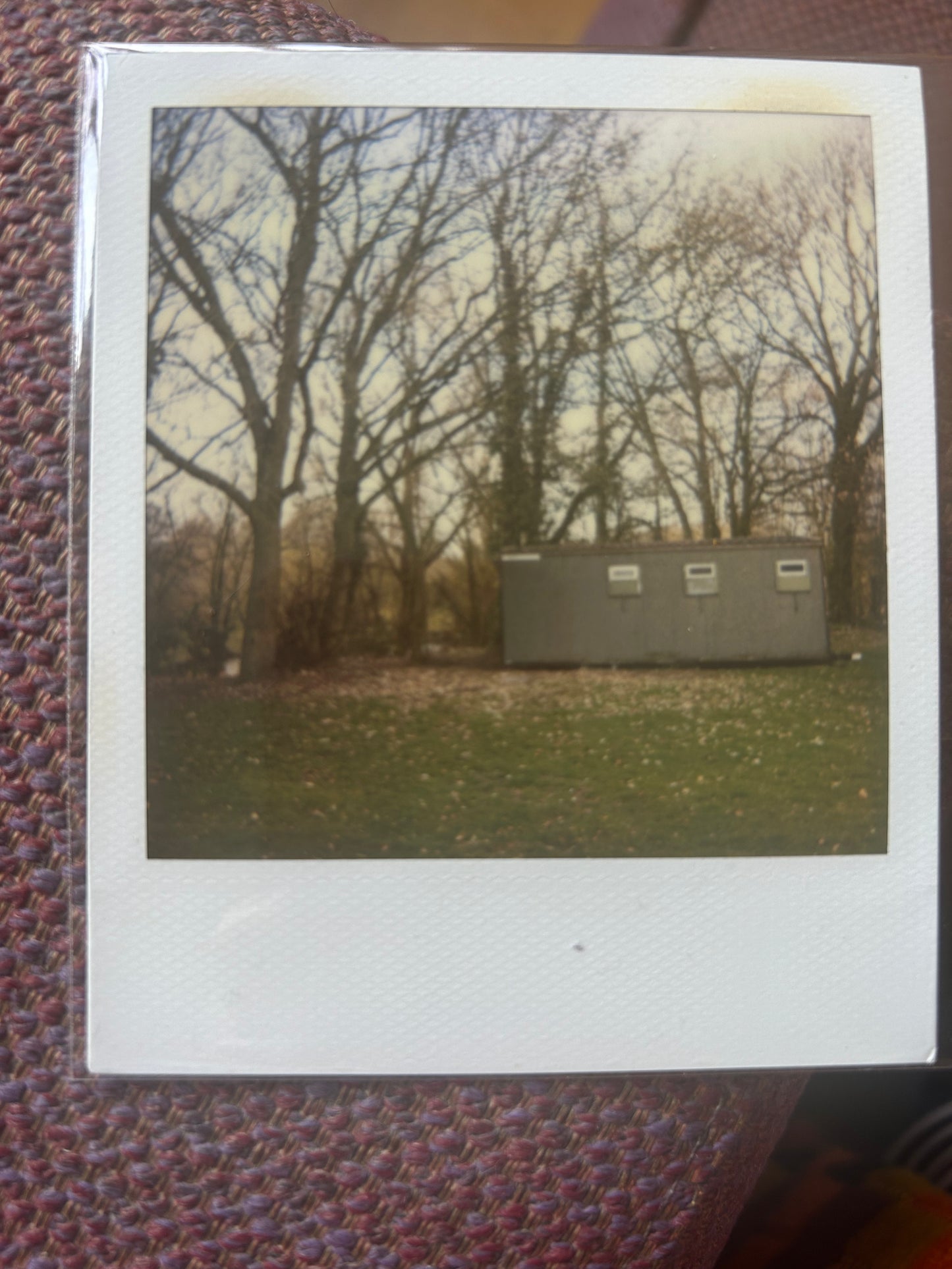 Polaroid photo 017. A Polaroid photo by Darren used as part of the artwork for his album Essex Arms. Darren will sign the back of the photograph.