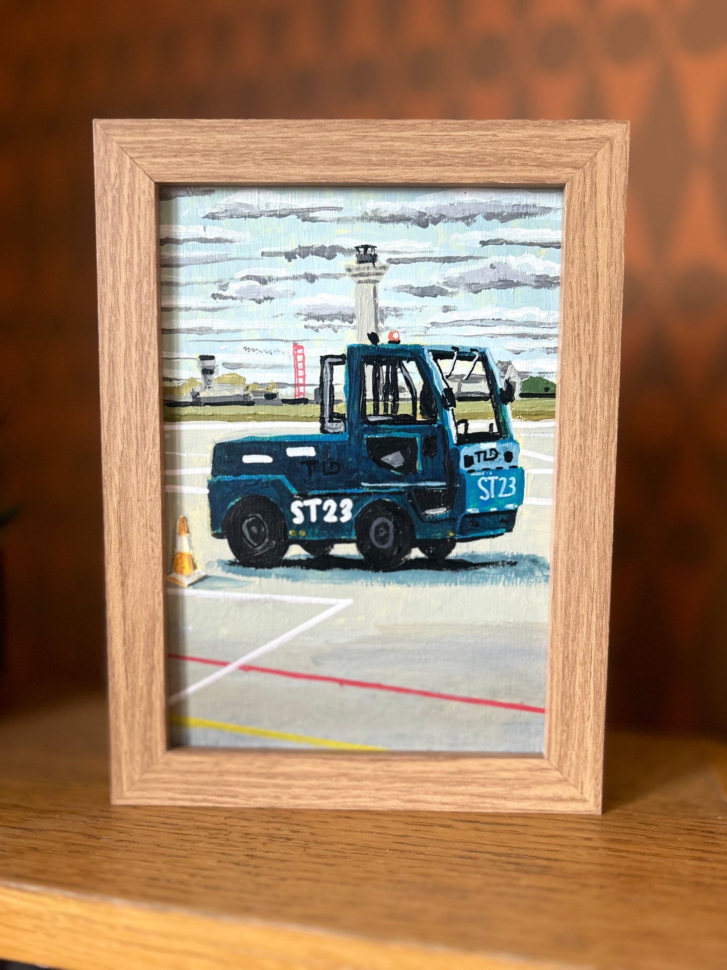 A5 Painting of Airport Vehicle 01 'Let Me Help You'