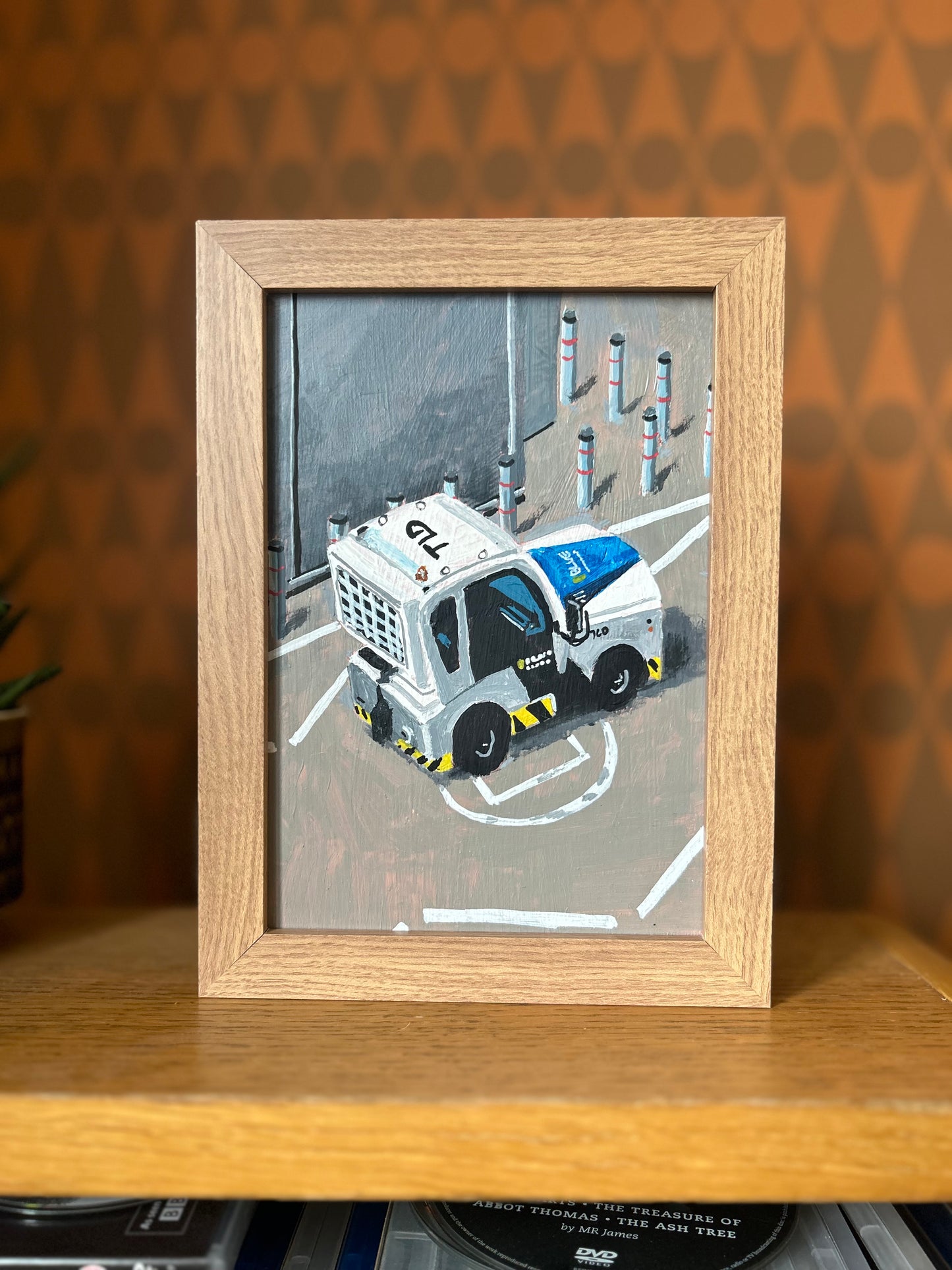 A5 Painting of Airport Vehicle 04 'Where can we hide?'