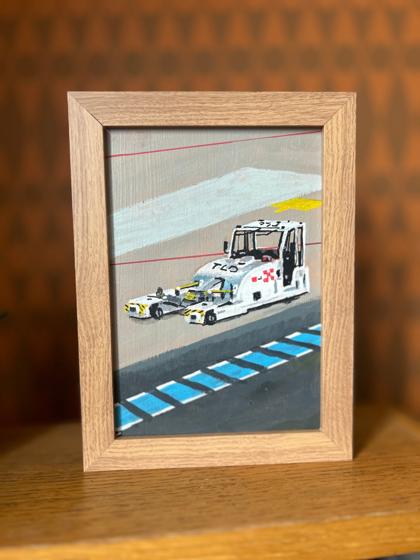 A5 Painting of Airport Vehicle 05 'I Can Wait Forever'