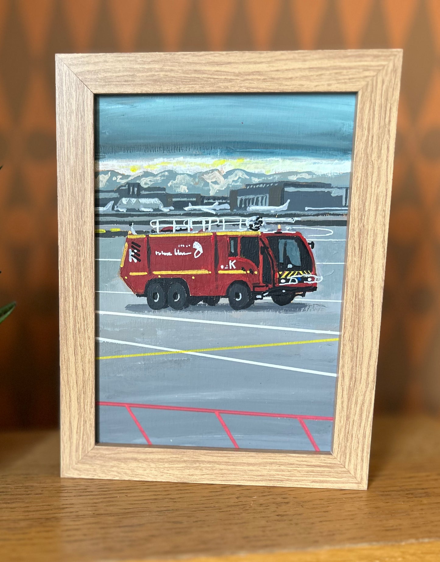 A5 Painting of Airport Vehicle 07 'I was always ready'
