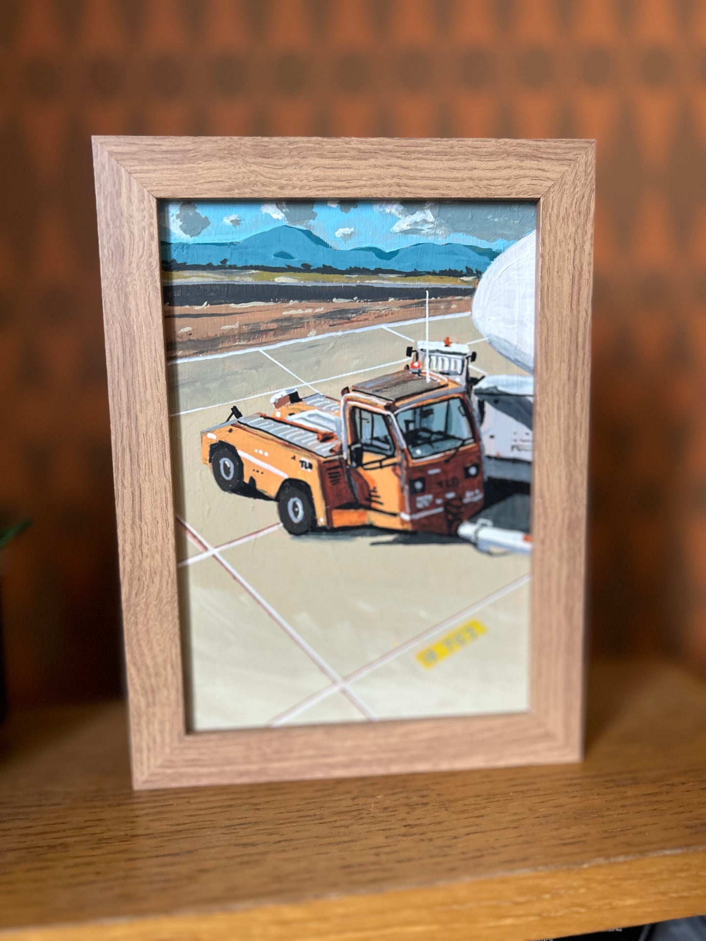 A5 Painting of Airport Vehicle 08 'I belong'