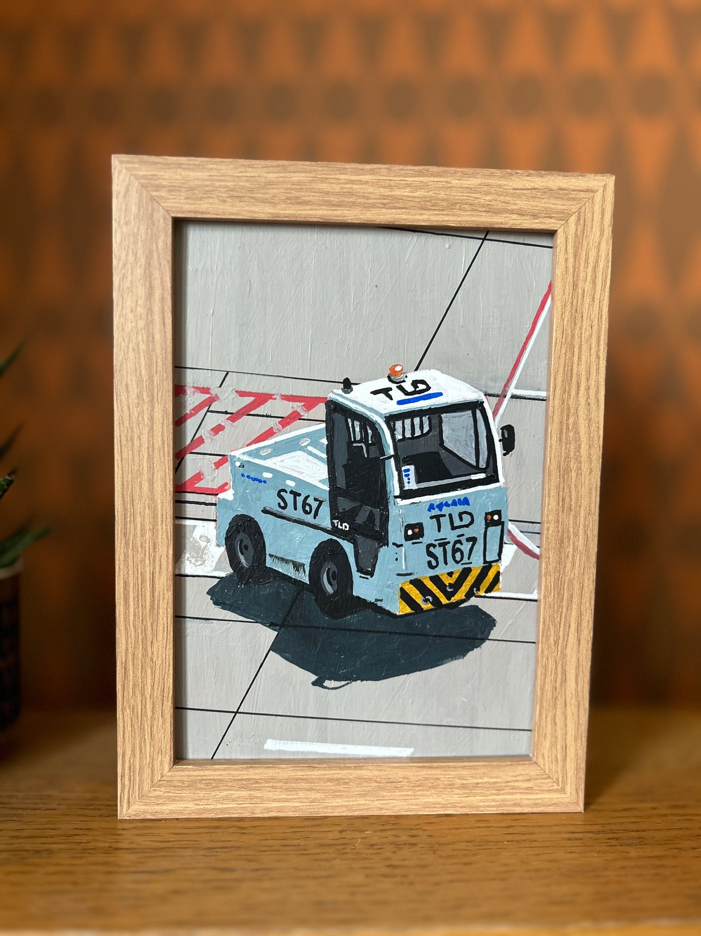 A5 Painting of Airport Vehicle 09 'I know I let you down'