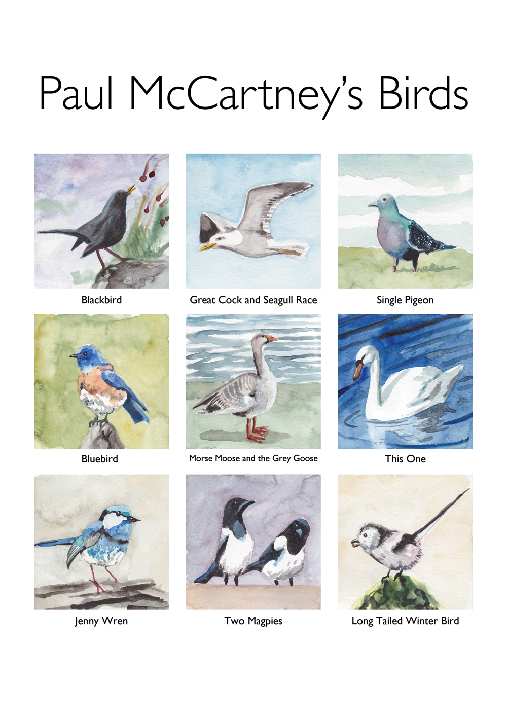 'Paul McCartney's Birds' Limited Print