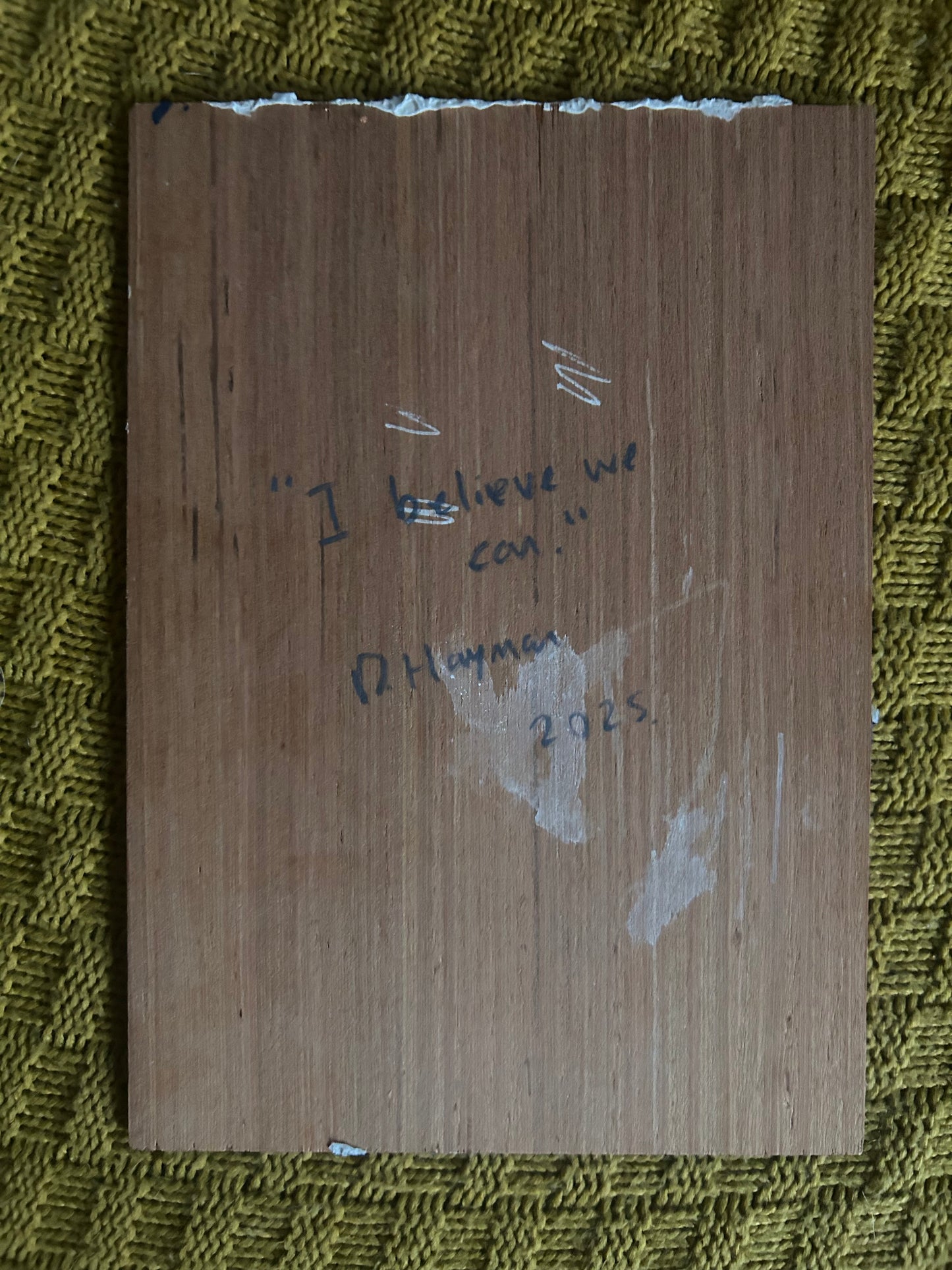 A5 Painting of Airport Vehicle ‘I believe we can’