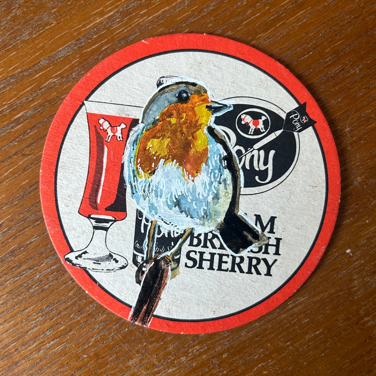 Birds on Beer Mats. A 104 page hardback book. 21cm x 21cm.