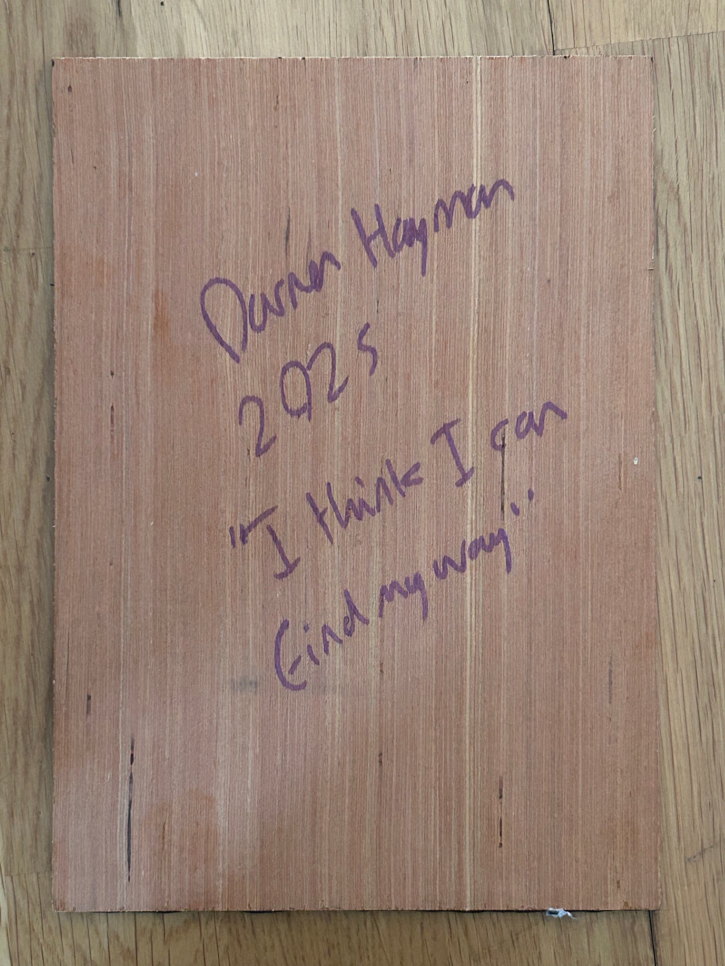 ‘I Think I Can Find My Way’ A5 night painting. Acrylic on board. Framed. 2025 30