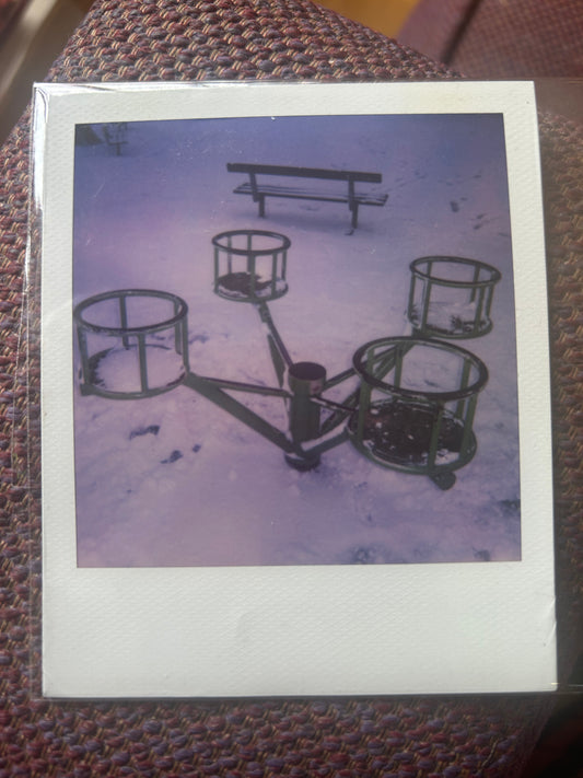 Polaroid photo 013. A Polaroid photo by Darren used as part of the artwork for his album Essex Arms. Darren will sign the back of the photograph.