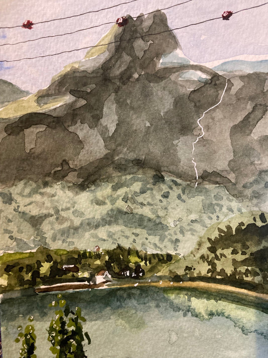 Bjorke Norway (postcard painting) 1
