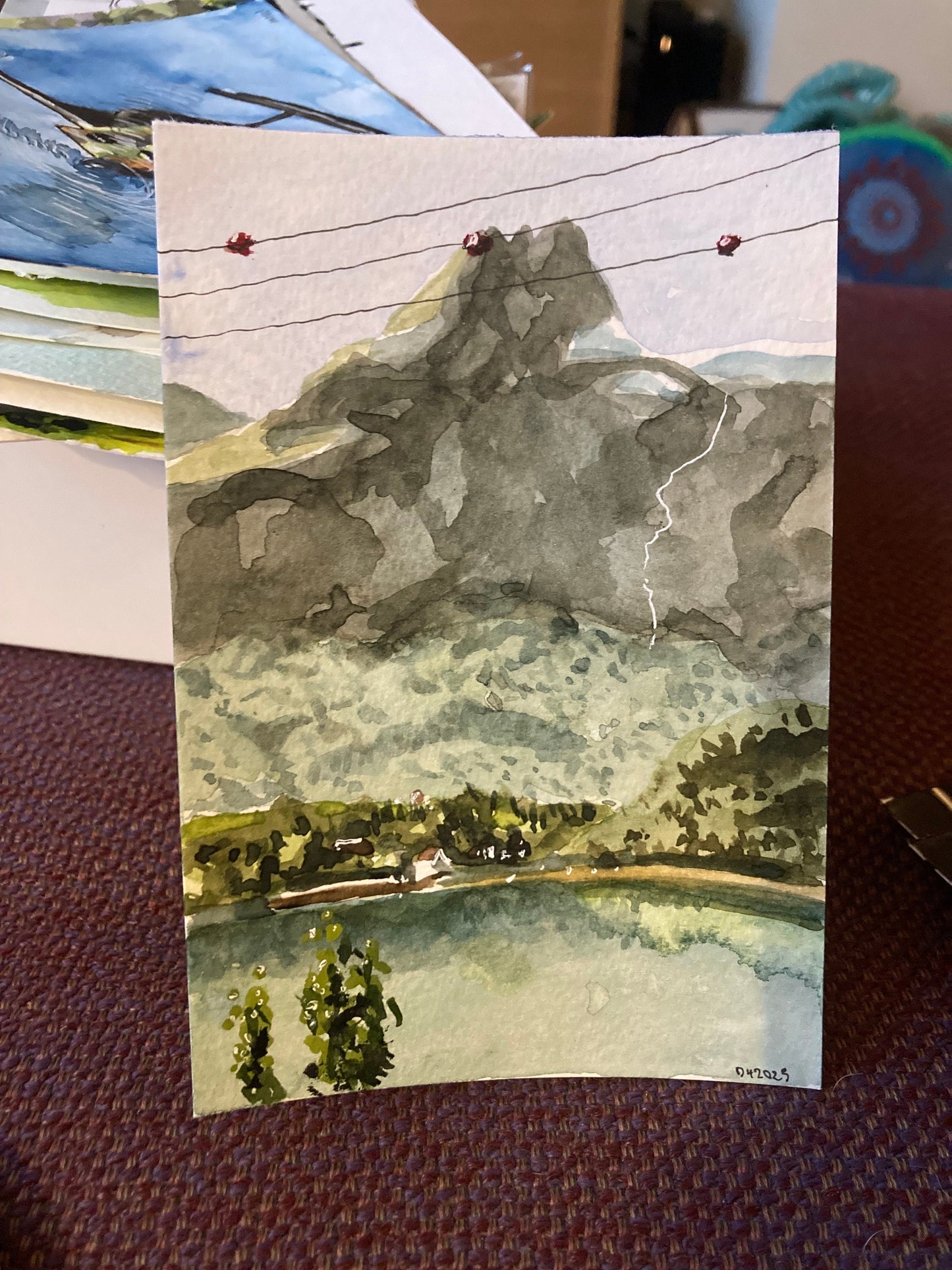 Bjorke Norway (postcard painting) 1